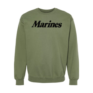 Marines Script Crewneck Sweatshirt