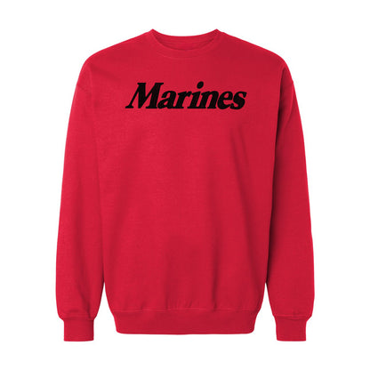 Marines Script Crewneck Sweatshirt