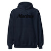 Marines Script Hoodie - Navy
