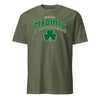 Marines Shamrock Arch Gold T-Shirt - OD GREEN