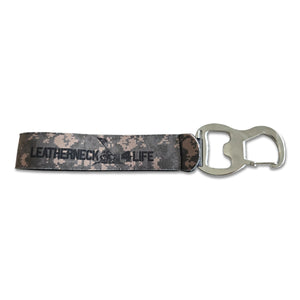 Leatherneck For Life Neoprene Wristband Key Chain with Bottle Opener