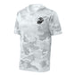 Camohex Matte Black Eagle Globe & Anchor Left Chest Performance T-Shirt
