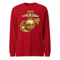 Metallic Gold Eagle Globe & Anchor Long Sleeve T-Shirt