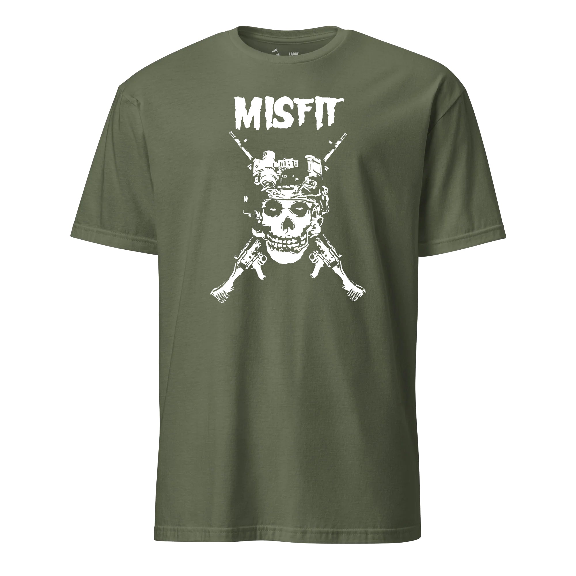トップス twin skull print harness T-shirt MISFIT-SKULL-WITH-240S-FRONT-
