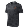 Camohex Moulton Steel Eagle Globe & Anchor Left Chest Performance T-Shirt - CAMOHEX IRON GREY