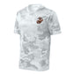 Camohex Molten Steel Eagle Globe and Anchor Performance T-Shirt in White - USMC unit tee