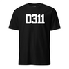 MOS Number Custom Shirt White- Leatherneck For Life - Black
