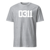 MOS Number Custom Shirt White- Leatherneck For Life - Sports Grey
