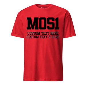 MOS Number Custom Shirt Black- Leatherneck For Life