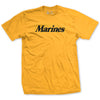 Marine Script T-Shirt - GOLD