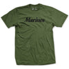 Marine Script T-Shirt - OD GREEN