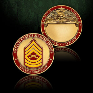 U.S. Marine Corps Master Sergeant Challenge Coin