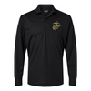 EGA Longsleeve Performance Polo - OD Green - BLACK