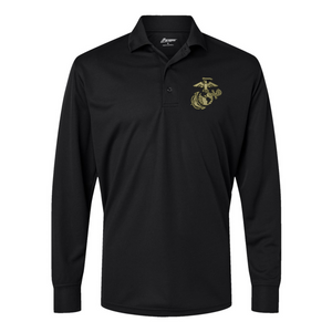 EGA Longsleeve Performance Polo - OD Green