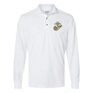 EGA Longsleeve Performance Polo - OD Green