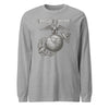 Old Corps Eagle Globe & Anchor Long Sleeve T-Shirt - HEATHER GREY