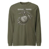 Old Corps Eagle Globe & Anchor Long Sleeve T-Shirt - OD GREEN