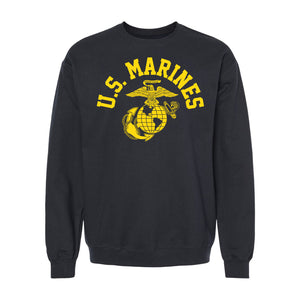 Old School Eagle Globe & Anchor Crewneck Sweatshirt