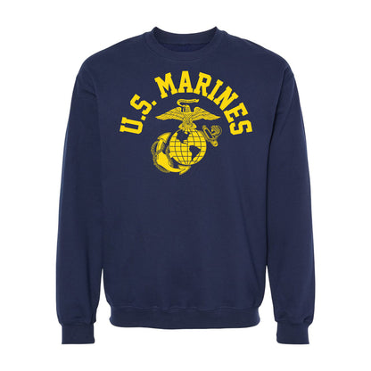 Old School Eagle Globe & Anchor Crewneck Sweatshirt
