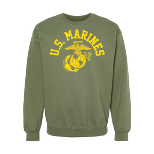 Old School Eagle Globe & Anchor Crewneck Sweatshirt