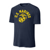 Old School Gold Performance T-Shirt - NAVY