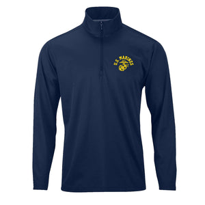Old School Gold Performance Quarter Zip Pullover