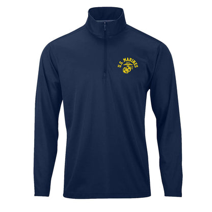 Old School Gold Performance Quarter Zip Pullover