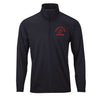 Parris Island Old School Performance Quarter Zip Pullover - BLACK