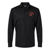 Old School USMC Longsleeve Performance Polo - BLACK