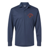 Old School USMC Longsleeve Performance Polo - NAVY