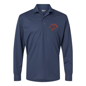 Old School USMC Longsleeve Performance Polo