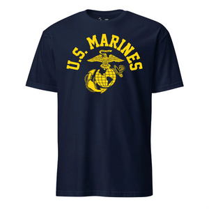 Old School Gold Custom T-shirt- Leatherneck For Life