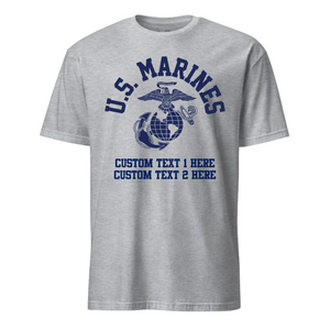 Old School Navy Custom T-shirt- Leatherneck For Life