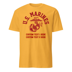 Old School Red Custom T-shirt- Leatherneck For Life
