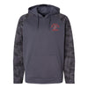 Parris Island Old School Camo Fleece Performance Hooded Sweatshirt - CHARCOAL