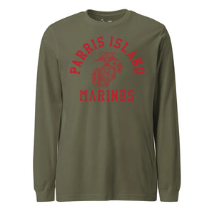 Parris Island Old School Olive Drab Holiday Special Edition Longsleeve T-Shirt