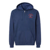 Parris Island Old School Full Zip Hoodie - Navy