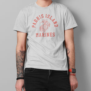 Parris Island Old School Training T-shirt - Heather Grey