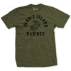 Parris Island Island Old School T-Shirt - OD - OD GREEN