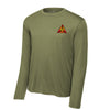 Marine Corps Air Station New River Long Sleeve Performance T-Shirt - OD Green