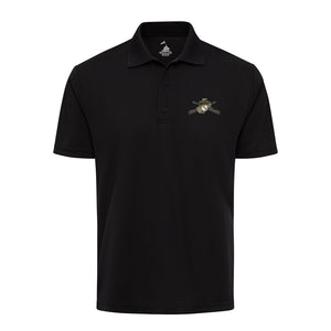Infantry Performance Polo Shirt in Black - USMC polo