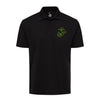 Eagle Globe & Anchor OD Green Performance Polo Shirt - BLACK