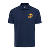 Eagle Globe & Anchor Gold Performance Polo Shirt - NAVY