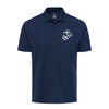 Eagle Globe & Anchor Silver Performance Polo Shirt - NAVY