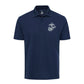 Eagle Globe & Anchor Silver Performance Polo Shirt