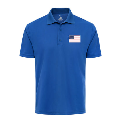 American Flag Performance Polo Shirt