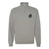 VMFA-242 Bats Squadron Quarter Zip Sweatshirt - Heather Grey