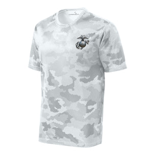 Camohex Rivited Eagle Globe & Anchor Left Chest Performance T-Shirt