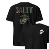 Salty Woodland Camo T-Shirt - BLACK