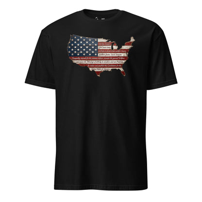 We the People Wooden Flag T-Shirt